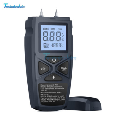 Digital LCD Wood Moisture Meter Detector Tester Wood Firewood Paper Cardboard