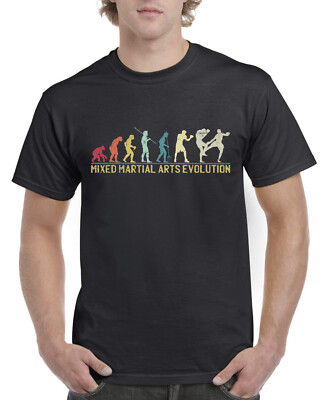 Top Geschenk T-Shirt für Papa: Evolution of MMA Sports Baumwolle Komfort