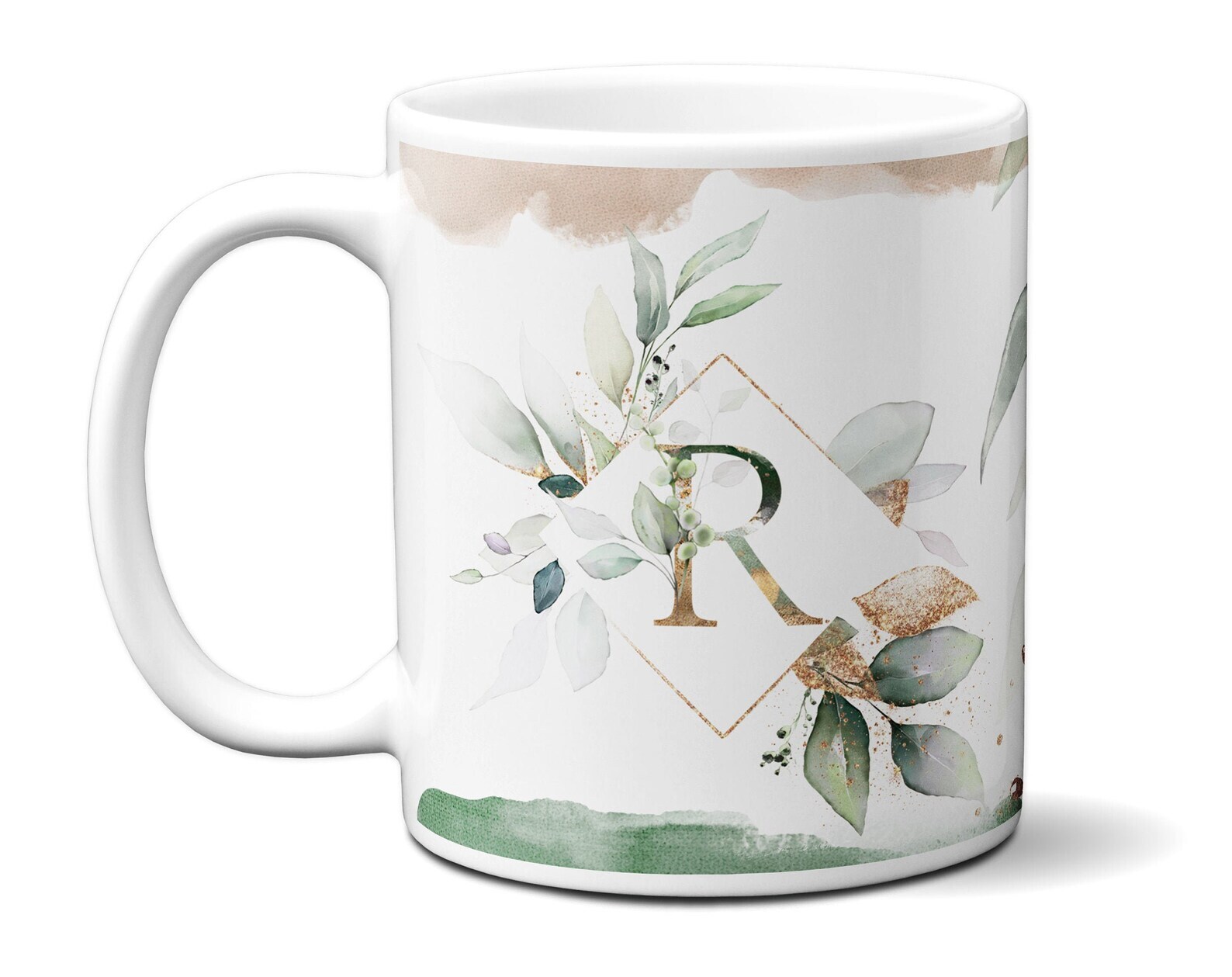 Personalize Name Letter Mug For Women & Girls Appreciation Thank You Gift Fo