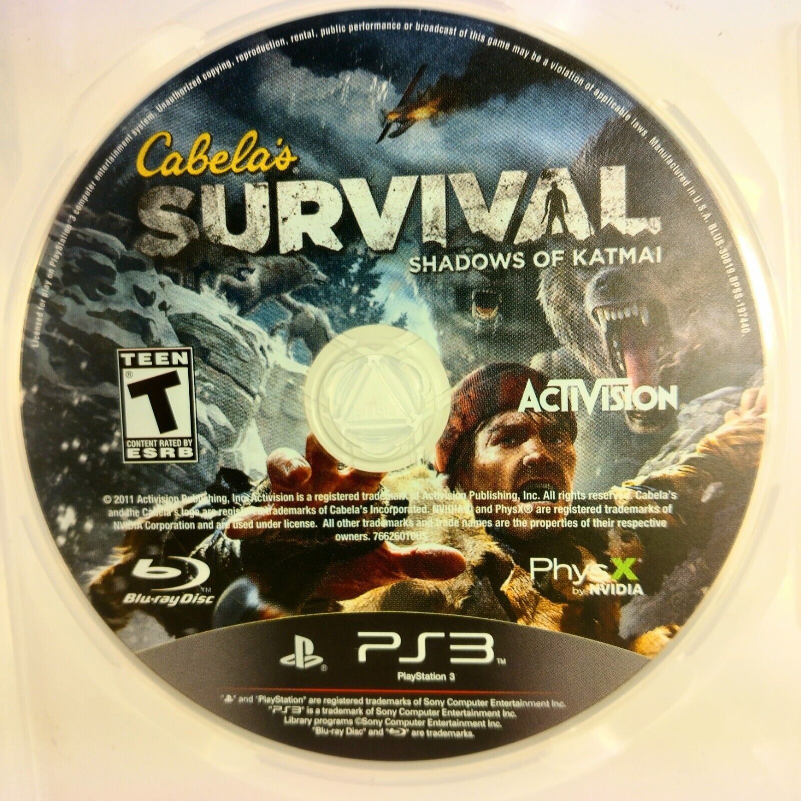 Cabelas Survival: Shadows of Katmai (PlayStation 3 Ps3) MISSING MANUAL