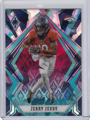 #/50  Jerry Jeudy SP RC   2020 Phoenix  FIRE & ICE Prizm #105   Rookie   Broncos