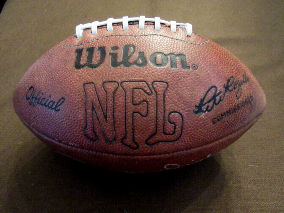 JOHNNY UNITAS BEST WISHES COLTS HOF SIGNED AUTO GUED ROZELLE WILSON FOOTBALL JSA - Image 3 of 4