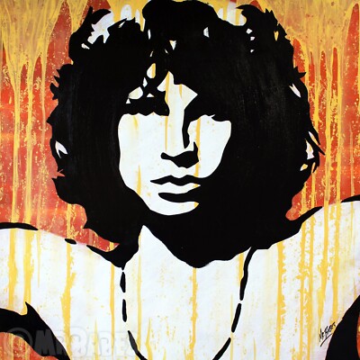 Jim Morrison (The Doors) - Original Pop Art Painting By Babes Kopp - Music Icon