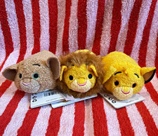 Disney Tsum Tsum Lion King Mini Plush Set Simba Mufasa Nala Under 6in 2015