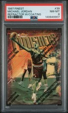 1997 FINEST REFRACTOR W/COATING #39 MICHAEL JORDAN PSA 8