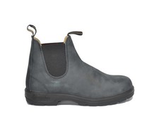 BLUNDSTONE RUSTIC BLACK LEATHER CHELSEA BOOTS STYLE 587
