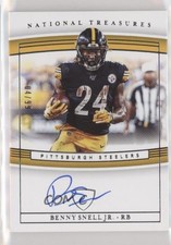 2019 National Treasures Rookie Signatures RPS 4/99 Benny Snell Jr Auto 4x4