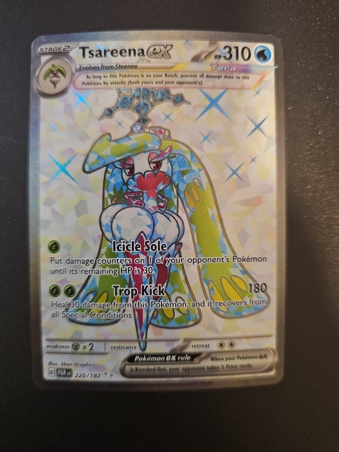 Tsareena ex 220/182 Sv04: Paradox Rift Holo ultra Rare Near mint