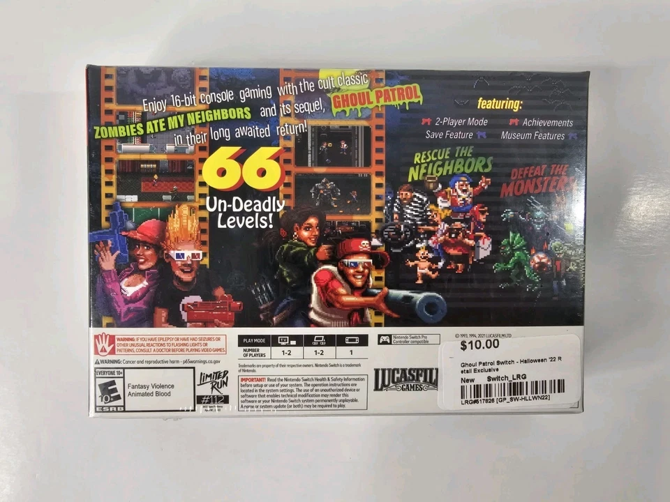 Zombies Ate My Neighbors (Nintendo Switch) - Limited Run Event - Brand New - Image 2 of 4