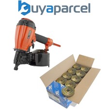 Tacwise FCN55V Pneumatic Coil 57mm Air Framing Nailer + 14,400 2.1 X 35mm Nails 