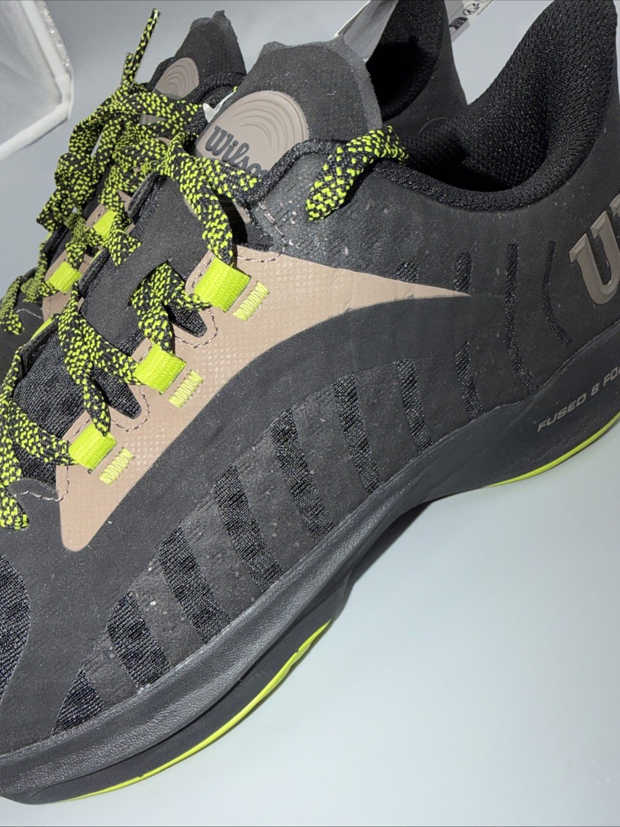 Wilson Hurakn Pro Padel Tennis Shoes Black/ Lime Green  display picture 1