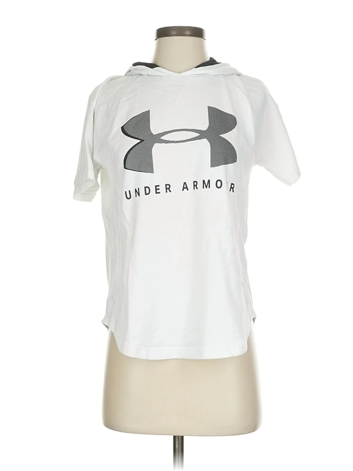 Under Armour Women White Short Sleeve T-Shirt S