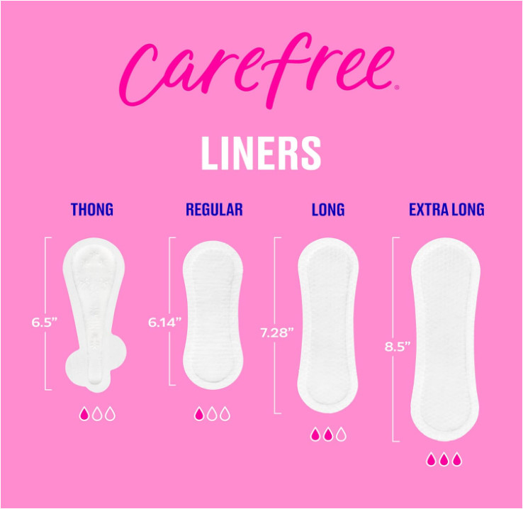 Carefree Panty Liners, Regular, Unscented, 120 Count, 8-Hour Odor Control