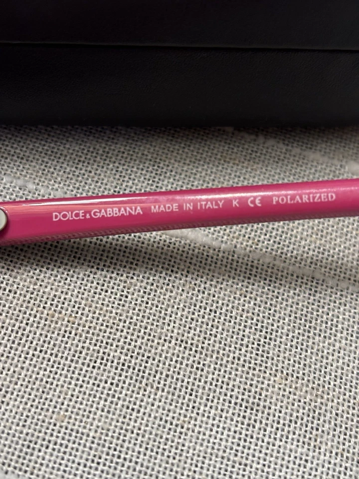 Gafas de sol para mujer Dolce & Gabbana rosa y caparazón de tortuga monturas lentes marrones Foto 4 de 4