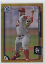 2015 Bowman Draft Chrome Gold Refractor 44/50 Ryan Helsley #189 13iq
