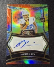 2024 Panini Select BRENDEN RICE #RSP-BRE Tie-Dye Auto /25 RC Rookie SP CHARGERS