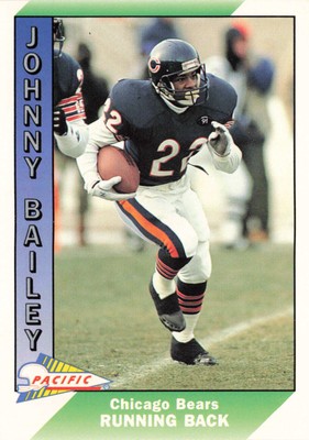 Johnny Bailey #40 1991 Pacific Chicago Bears Football