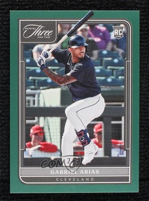 2022 Panini Three and Two Rookies Emerald 2/5 Gabriel Arias #139 14t3