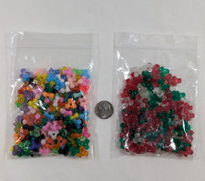 Tri-Bead Beads Assorted Colors for Jewelry Crafts 2 Bags 2.1 oz Total