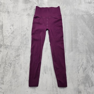 Fabletics Leggings Womens S Purple SculptKnit High Rise Seamless Ankle Yoga Gym
