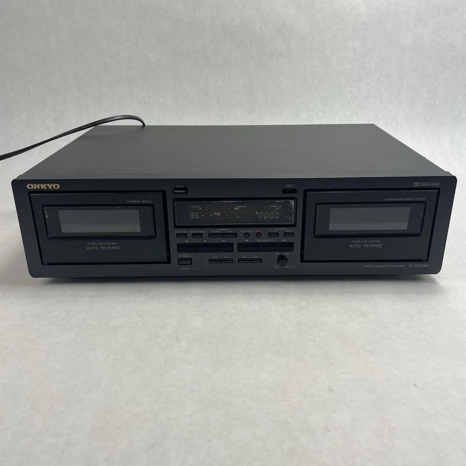 ONKYO TA-RW244 Estéreo Cassette Tape Deck Dolby Doble Auto Reverso Foto 2 de 4