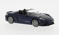 Bburago BBU18-30472DARKBLUE - 1/43 - Porsche 718 Spyder Rs, Dunkelblau/Carbon, 2