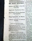 CIVIL WAR Newspaper Dec 1863 KNOXVILLE Braxton BRAGG Removed LONGSTREET Repulse