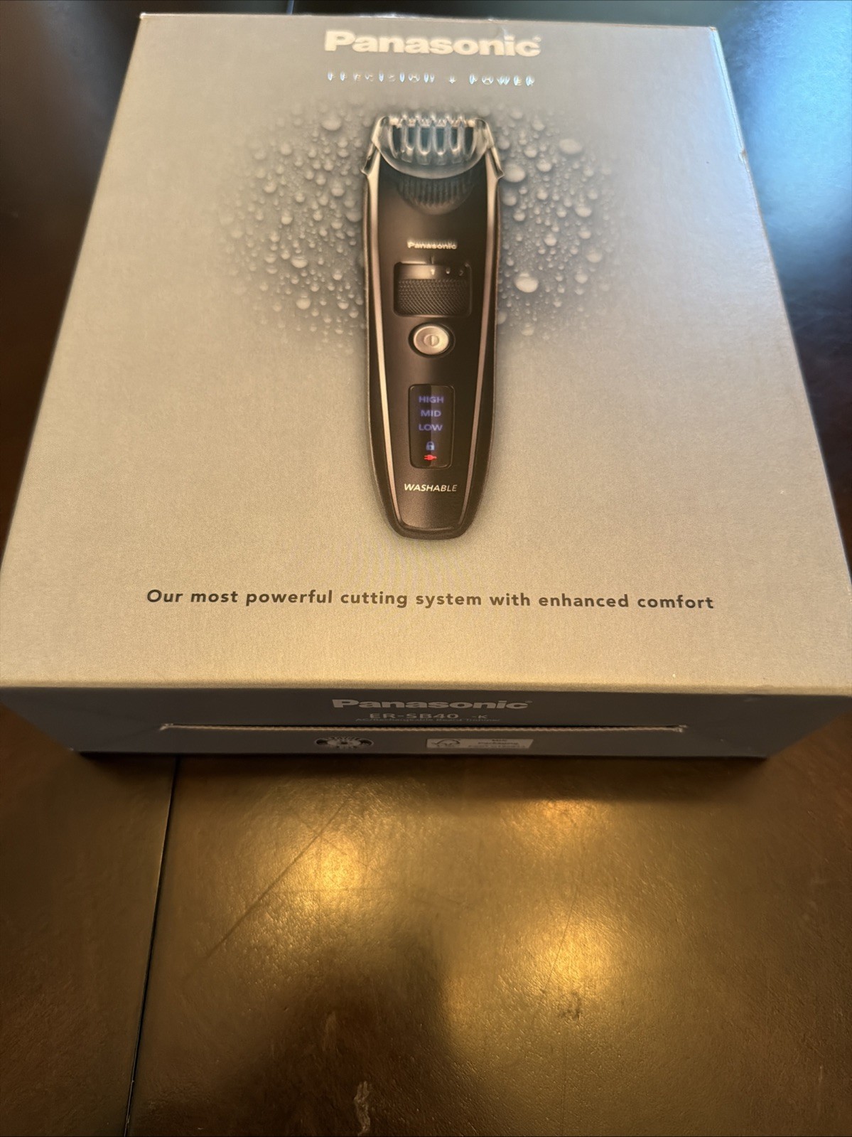 Panasonic ER-SB40-K Precision Power Hair & Beard Trimmer, 19 Length Settings