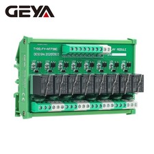 GEYA 8 Channel Plug-In Relay Module AC/DC 12/24V GSM Control PLC NEW