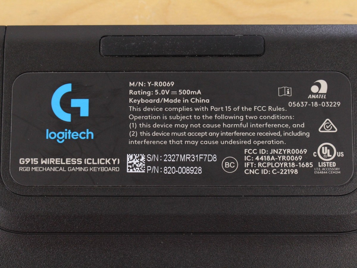 Copritastiera In Pelle Per Logitech G915 / G913: Protezione Universale 109 Tasti