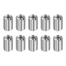 10pcs M8x1.25 Male to M6x1 Female Thread Repair Insert Reducing Nut 12mm Long