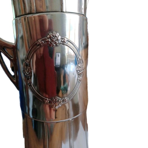 WMF Art Deco Tall Claret Jug Silver Plated 15" Tall Hallmarked With A Ostrich... - Picture 8 of 11