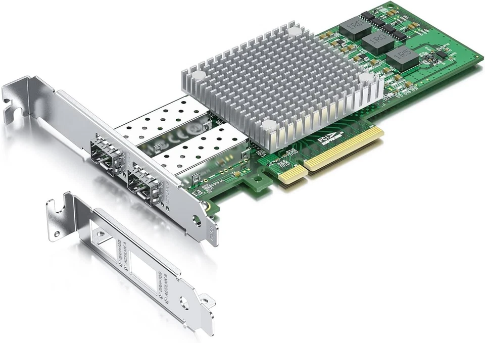 10Gb Ethernet Network Card with Broadcom Chipset - 2 SFP+ Ports, Compact Design - Image 3 of 4