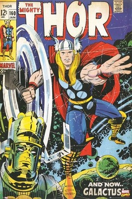 MARVEL THE MIGHTY THOR POSTER 1968 COMIC BOOK COVER 160 REPRINT NEW 24x36