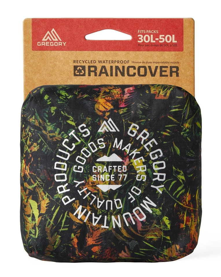 GREGORY Raincover 30-50 L S Tropical Forest bunt - Bild 2 von 3