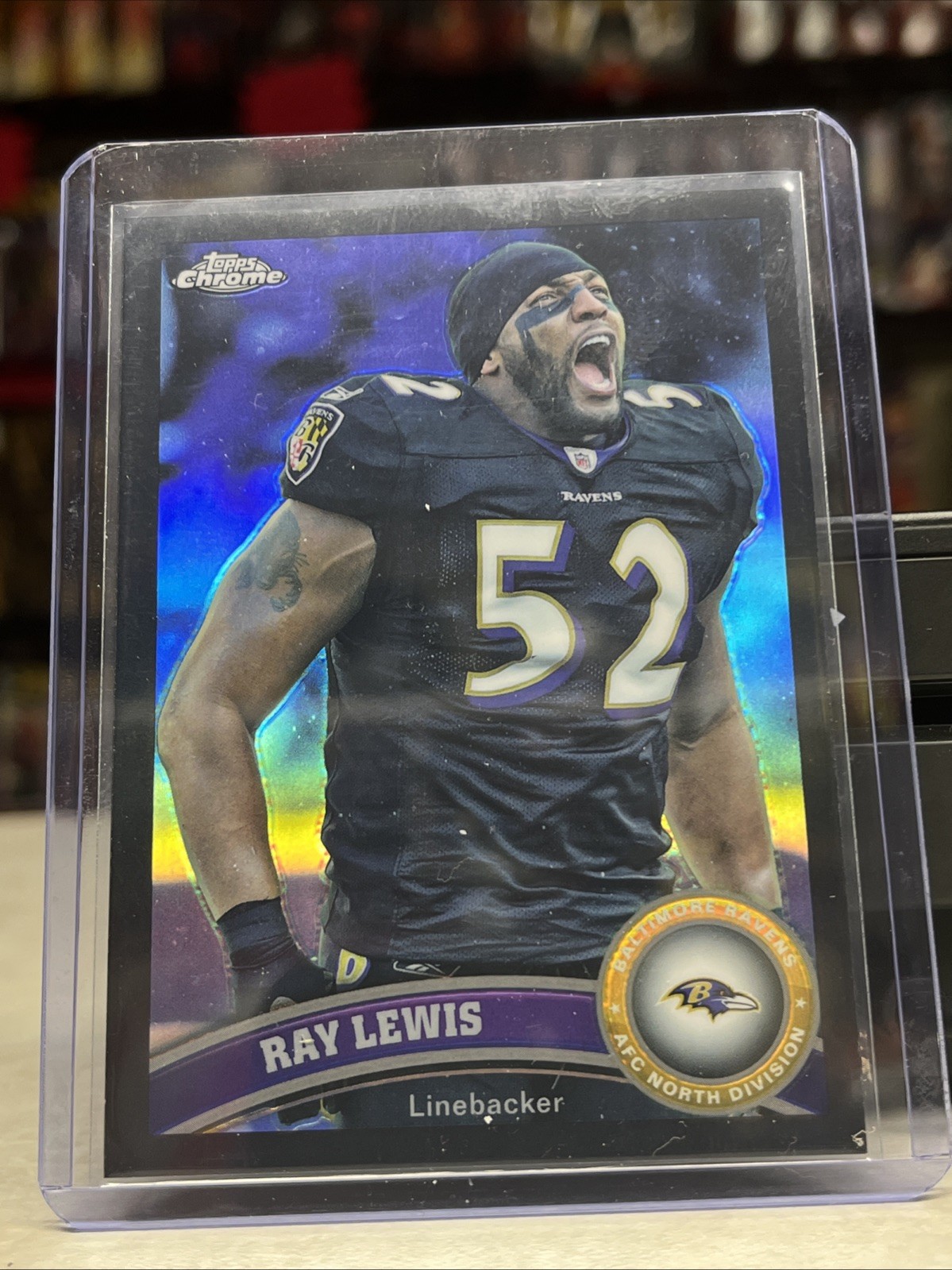 Ray Lewis 2011 Topps Chrome #2 Black Refractor 220 /299