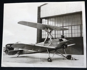HELICOPTER  Airplane Vertiplane Original  7" x 9" PHOTO 1936 Fairchild Field