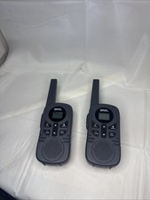 Onn. 16 Miles Walkie Talkies 2-Pack Two Way Radios LED Light 121 Privacy Codes