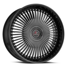 20x8.5 Cavallo Clv-41 Gloss Black Machined Wheel 5x1105x4.5 35mm