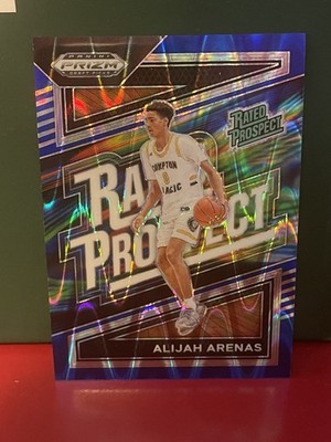 2024 Prizm Draft Picks Rated Prospect Alijah Arenas Blue Seismic  /149 #6