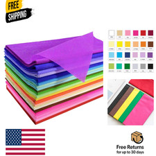 120 Sheets Colored Tissue Paper Bulk Wrapping Craft Paper 20 x 26 for Art Gift