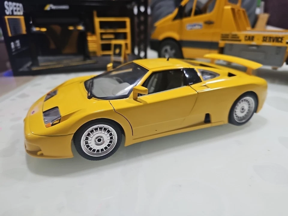 Modello auto Burago Bugatti 110 EB anno 1991 scala 1:18 Made in Italy - Immagine 3 di 4