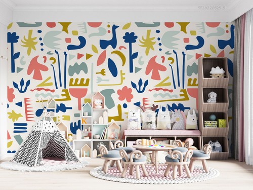 3D Abstract Watercolor Pattern Wall Murals Wallpaper Murals Wall Sticker - Picture 3 of 13