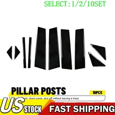 Window Pillar Posts Molding Black Cover Door Trims For Mazda 3 Axela 14-18 1~10X