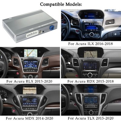Wireless CarPlay Android Auto Module  For Acura TLX  MDX RDX RLX ILX Dual Screen