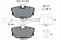 Pagid Bremsbelagsatz Scheibenbremse T5135N FüR VW Transporter Multivan T4 Bus 1
