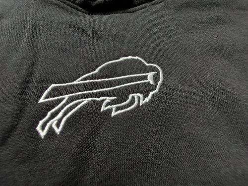 Womens Large CSA NFL Buffalo Bills Hooded Sweatshirt Hoodie Embroidered Logo NEW - Picture 4 of 11
