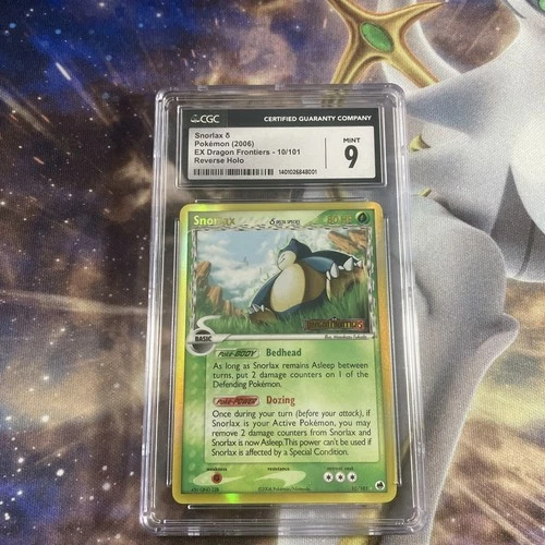 CGC 9 Snorlax Reverse Holo Rare EX Dragon Frontiers 2006 Pokemon Card #10