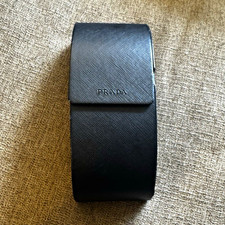 PRADA Black Hard Flip Top Eyeglass Case for Glasses Sunglasses