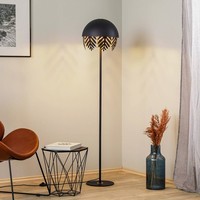 Lucande Stehlampe 'Aparas' (Design, Modern) In Schwarz Aus Metall (1 Flammig, E2